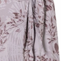 Yaya Printed Short Sleeve Dress With Knotted Waist Detail - Raindrops Purple Dessin