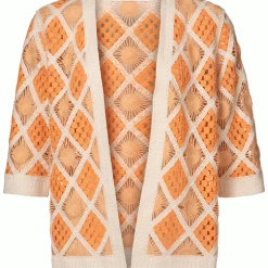 Yaya Cantaloupe Orange Cardigan