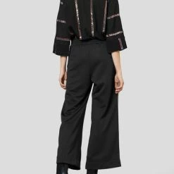 Munthe Cloud Black Track Pant