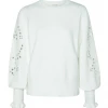 Yaya Laser Cut Embroidery Sweater