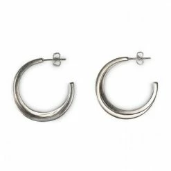 Yaya Silver Double Hoop Earrings