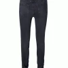 Yaya Anthracite Satin Skinny Jeans