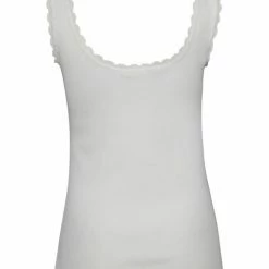 Yaya Egret Ribbed Vest