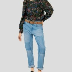 Munthe Chop Black Floral Top