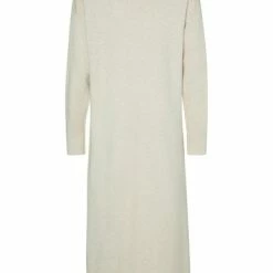 Yaya Cardigan With Pockets And Long Sleeves With Dropped Shoulder - Beige Melange