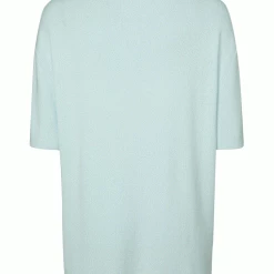 Yaya Illusion Blue Knitted T-Shirt