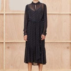 Munthe Tacca Dress Sustainable Viscose Black 7 Munthe Tacca Dress Sustainable Viscose Black