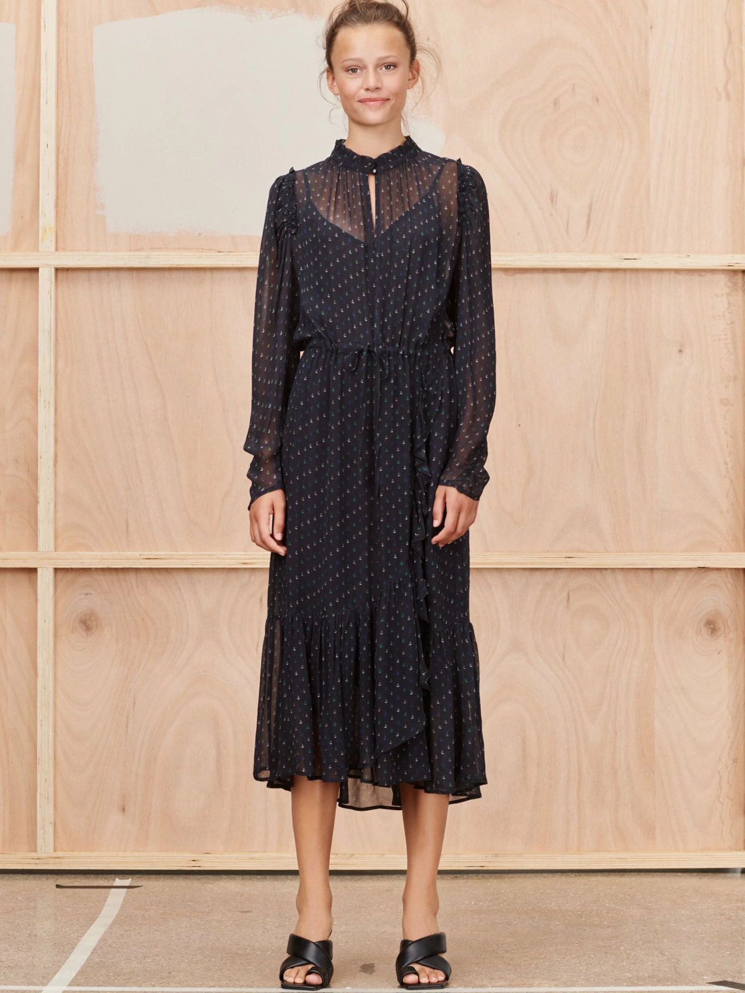 Munthe Tacca Dress Sustainable Viscose Black 5 Munthe Tacca Dress Sustainable Viscose Black