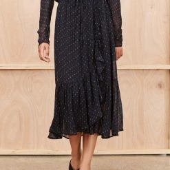 Munthe Tacca Dress Sustainable Viscose Black