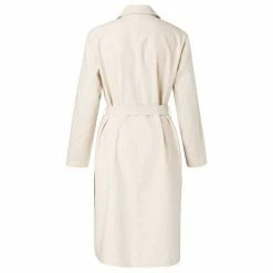 Yaya 150121 913 Sand Long Linen Belted Blazer