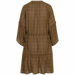 Munthe Caramel Viscose Deep Dress 7 Munthe Caramel Viscose Deep Dress