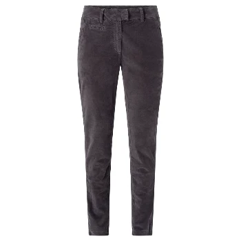 Yaya Dark Metal Cotton Velvet Chino Trousers 3 Yaya Dark Metal Cotton Velvet Chino Trousers
