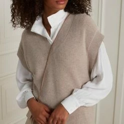 Yaya Gold V Neck Dress