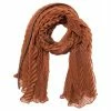 Yaya Rust Pleated Scarf
