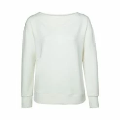 Yaya Off White Boat Neck Sweat Top