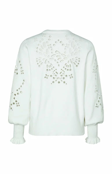 Yaya Laser Cut Embroidery Sweater 4 Yaya Laser Cut Embroidery Sweater