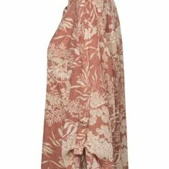 Yaya Red Printed Pocket Blouse