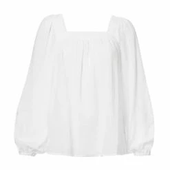 Yaya Printed Long Sleeve Top With Fancy Back 11 Yaya Printed Long Sleeve Top With Fancy Back