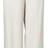 Yaya Relaxed Fit Wide Leg Trousers - Pebble