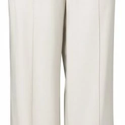 Yaya Relaxed Fit Wide Leg Trousers - Pebble