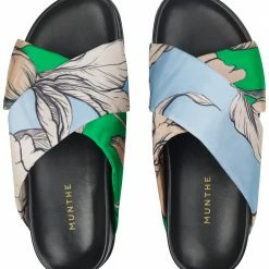 Munthe Ice Blue Tumeric Sandals