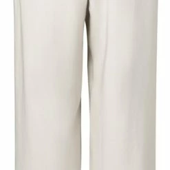 Yaya Relaxed Fit Wide Leg Trousers - Pebble