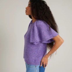 Munthe Lilac Cabs Knit Top