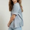 Yaya Short Sleeve Top In Blue