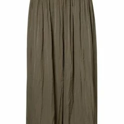 Yaya Flowy Trousers With High Waist, Culotte Style And Loose Fit - Bungee Cord Brown