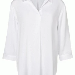 Yaya White 3/4 Sleeve Tunic Top