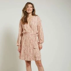 Yaya Short Printed Wrap Dress