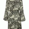 Yaya Beluga Printed Wrap Dress