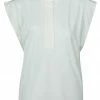 Yaya Jersey Sleeveless Top - Egret Off White
