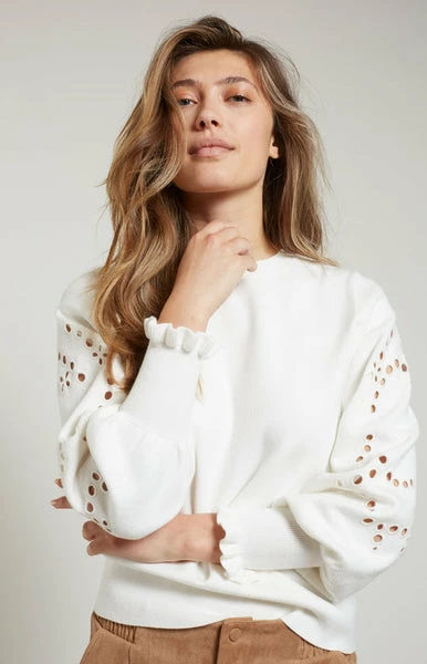 Yaya Laser Cut Embroidery Sweater 8 Yaya Laser Cut Embroidery Sweater