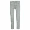 Yaya Coloured Denim with Straight Legs and Side and Back Pockets - Chateau Warm Grey