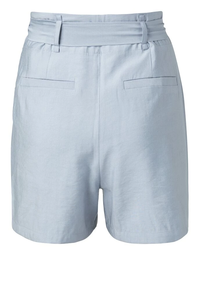 Yaya High Waist Belted Shorts - Misty Blue 4 Yaya High Waist Belted Shorts - Misty Blue