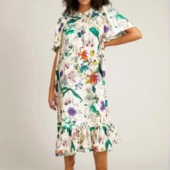 Munthe Ivory Celiz Silk Dress