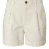Yaya High Waist Short Cotton Stretch - Chalk