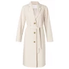 Yaya 150121 913 Sand Long Linen Belted Blazer