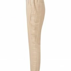 Yaya 121123 914 Sand Relaxed Fit Striped Trousers