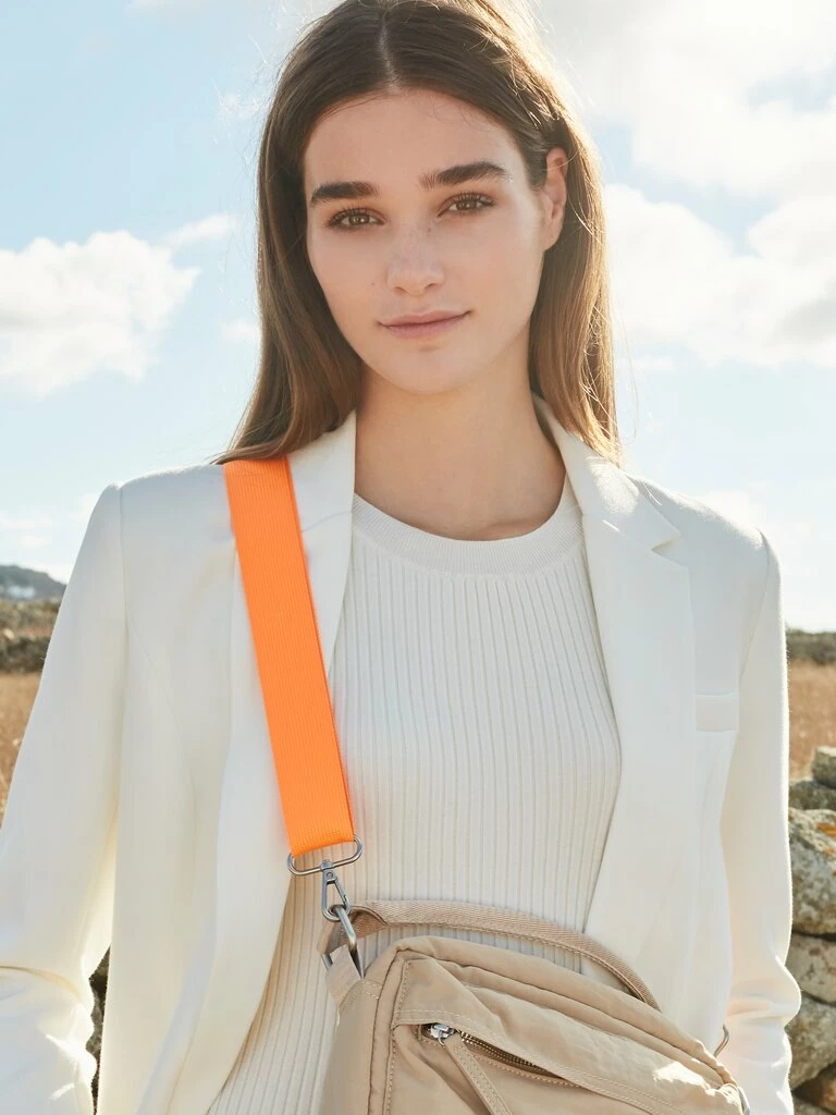 Yaya Nylon Shoulder Bag - Warm Sand 4 Yaya Nylon Shoulder Bag - Warm Sand