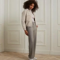 Yaya Grey Knitted Fur Jacket 8 Yaya Grey Knitted Fur Jacket