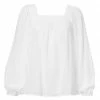 Yaya Cotton Top with Back Tie - Pure White