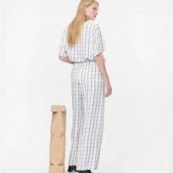 Munthe Editor - Ivory Checked Pants