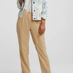 Yaya Modal Strap Singlet with Lace - Pebble