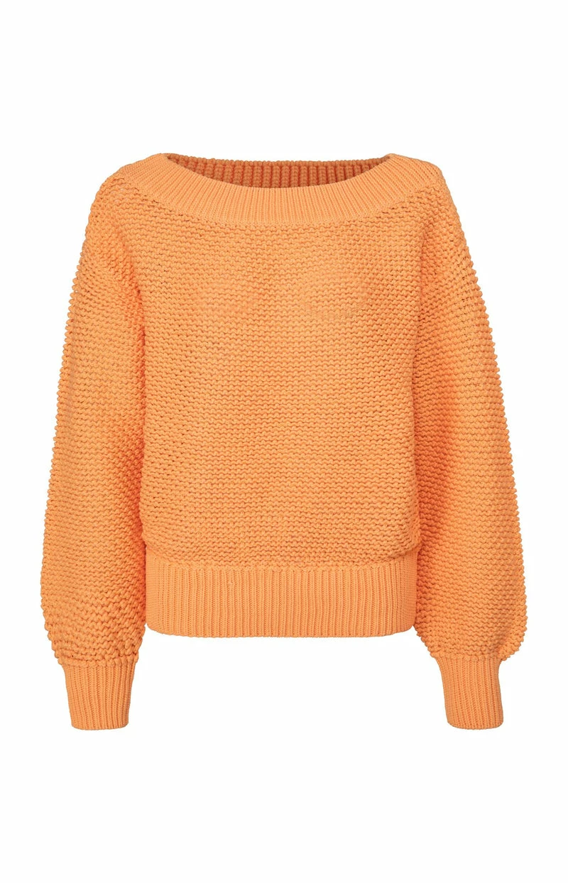 Yaya Orange Textured Sweater 3 Yaya Orange Textured Sweater