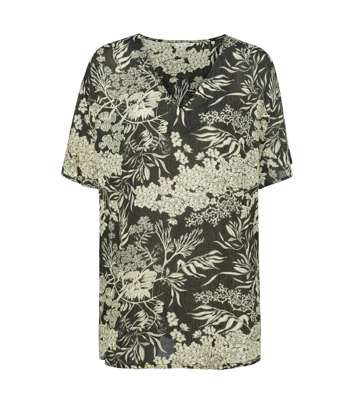 Yaya Black Beluga Printed Top 3 Yaya Black Beluga Printed Top