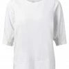 Yaya Fabric Mix Top Pure White