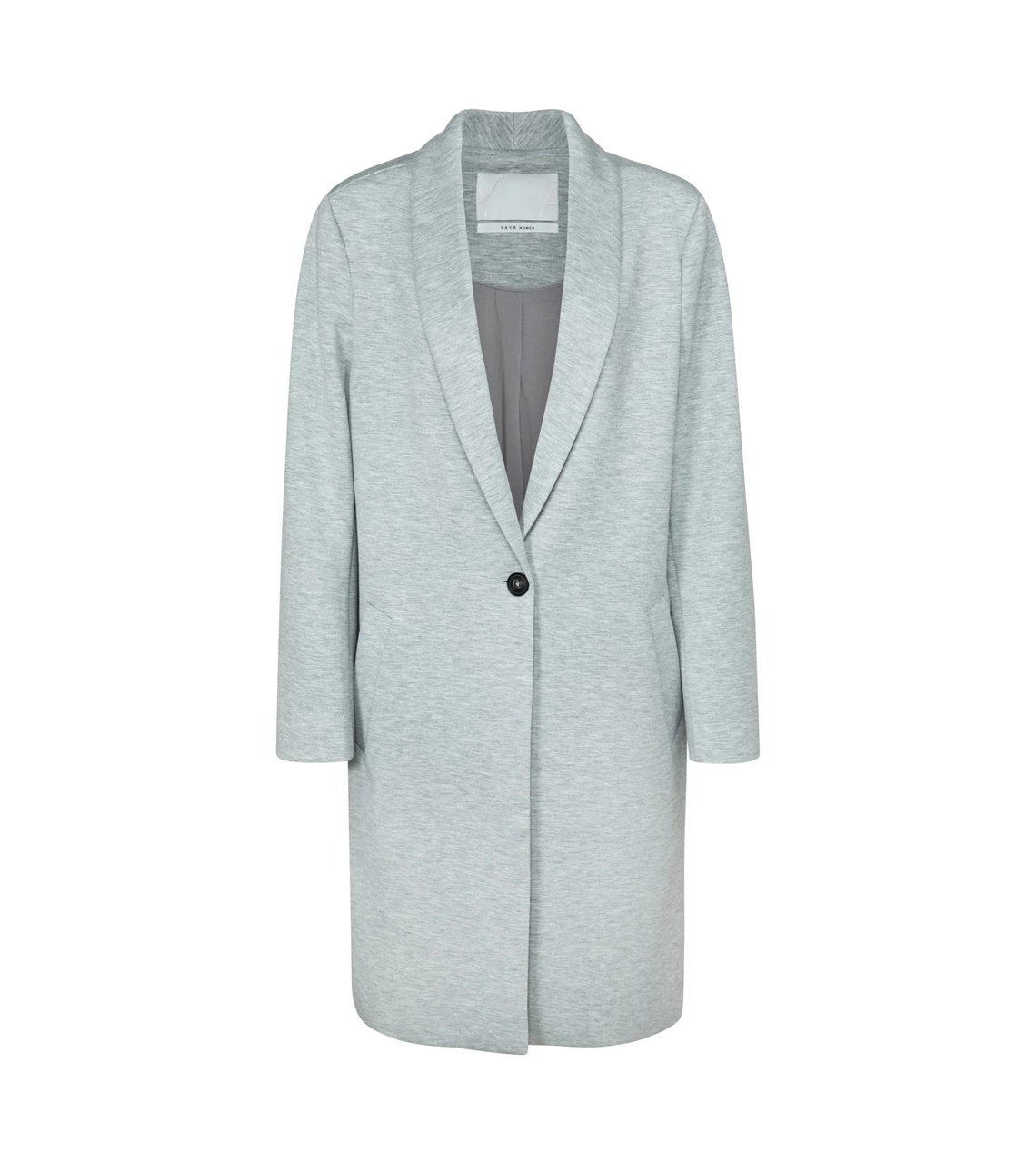 Yaya Grey Jersey Coatigan 3 Yaya Grey Jersey Coatigan