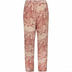 Yaya Red Wide Leg Printed Trousers